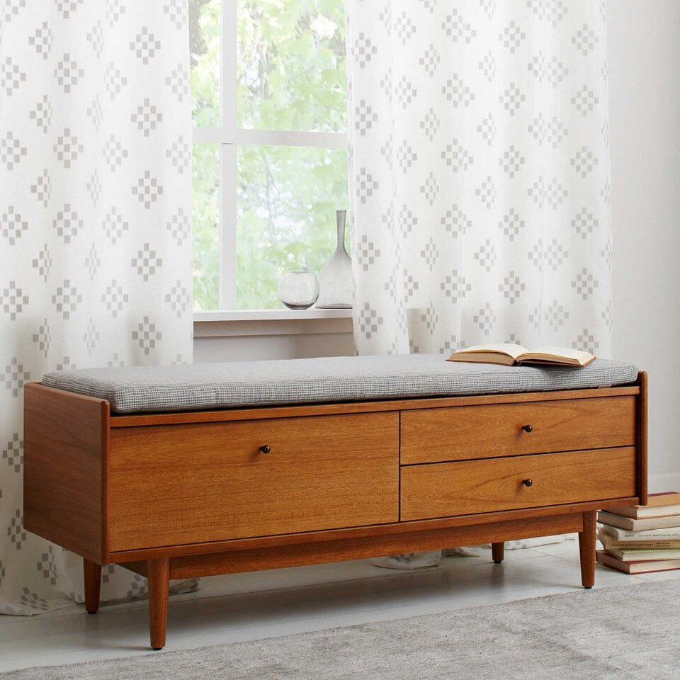 Mid-Century Entryway Bench | west elm Australia